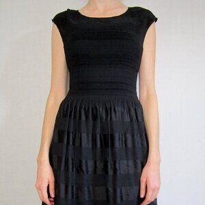 Small Striped Black Dress